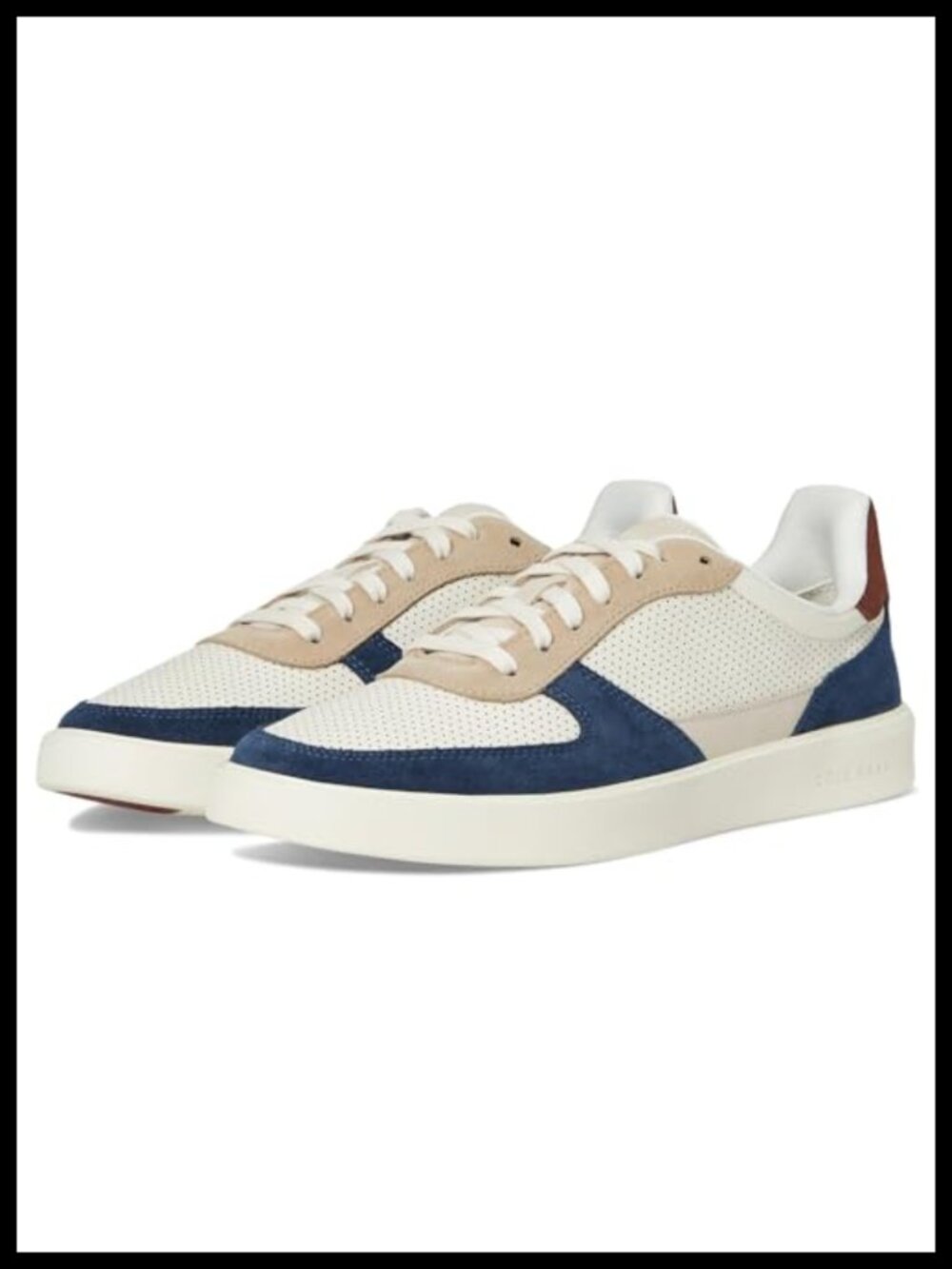 Men's Court Sneakers Leather Slip-On Athletic Shoes